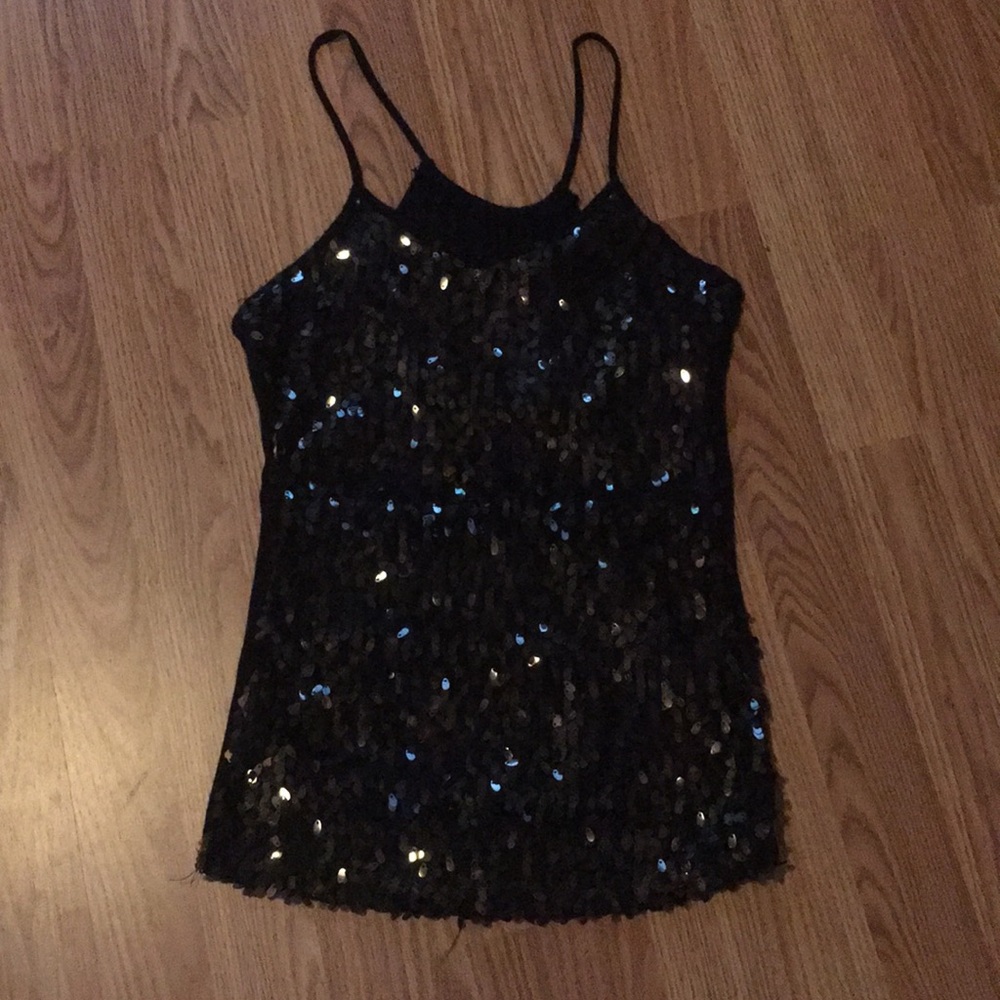 Black sparkly top